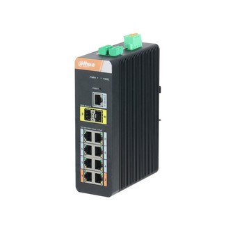 DH-PFS4210-8GT-DP DAHUA Промышленный 10-портовый гигабитный коммутатор с 8-РОЕ портами, управляемый