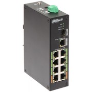 DH-LR2110-8ET-120 DAHUA 10-портовый коммутатор с 8-еРоЕ портами, неуправляемый