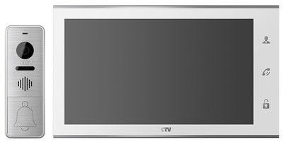 CTV-DP4102FHD белый Комплект домофона с экраном 10" с поддержкой разрешения Full HD