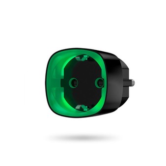 Socket black Ajax Радиоуправляемая умная розетка со счетчиком энергопотребления