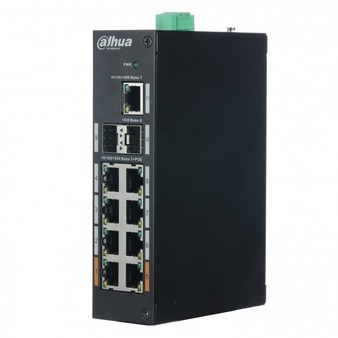 DH-PFS3211-8GT-120 DAHUA Защищенный 11-портовый гигабитный коммутатор с 8-РОЕ портами, неуправляемый
