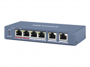 DS-3E0106HP-E Hikvision Неуправляемый PoE-коммутатор на 4 порта POE с грозозащитой