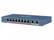 DS-3E0310HP-E Hikvision Неуправляемый PoE-коммутатор на 8 портов с грозозащитой