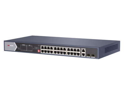 DS-3E0528HP-E Hikvision Неуправляемый PoE-коммутатор на 28 портов