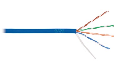 UTP 5E Eletec 4x2xAWG24, синий, 305м, медь