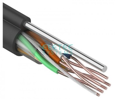 UTP 5E Eletec 4x2xAWG24, наружный с тросом, 305 м, медь