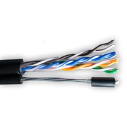 UTP 5E Eletec 4x2xAWG24, наружный с тросом (многопроволочный 7х0,4), 305 м, медь