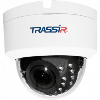 TR-D2D2 (2.7-13.5mm)  TRASSIR Купольная внутренняя IP видеокамера, ИК, 2Мп, PoE