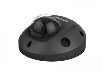 DS-2CD2543G0-IS (6mm) черная Hikvision Купольная антивандальная IP-камера, ИК, 4Мп, Poe, Слот для microSD, Тревожные вход и выход, встроенный микрофон