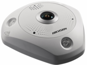 DS-2CD63C5G0E-IVS(2mm)(B) Hikvision Купольная Fisheye IP видеокамера, 12Мп, PoE, Встроенные микрофон, microSD, встроенные микрофон