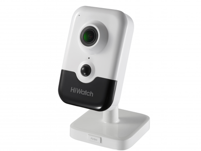 DS-I214(B) (2.0 mm) HiWatch Фиксированная IP камера, объектив 2.0мм, 2Мп, POE, встроенный микрофон, microSD