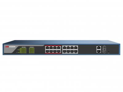 DS-3E1318P-E Hikvision Веб-управляемый PoE-коммутатор с 16 PoE-портами