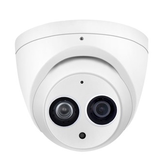 DH-HAC-HDW1400EMP-A-POC-0280B Dahua Уличная купольная мультиформатная MHD (AHD/ TVI/ CVI/ CVBS) видеокамера, объектив 2.8мм, 4Мп, Ик, встроенный микрофон, POC