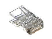 Коннектор RJ-45 (8p8c) cat.5е для одножильного и многожильного кабеля (от 10000 шт), Netko (нож с 2-мя зубцами)