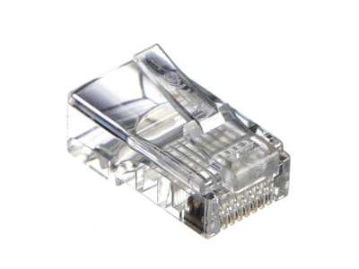 Коннектор RJ-45 (8p8c) cat.5е универсальный, 100шт, Netko СКС (нож с 3-мя зубцами)