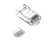 Коннектор RJ-45 Netko (8p8c) cat.6 универсальный, со вставкой, для одножильного и многожильного кабеля