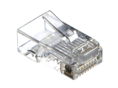 Коннектор со сквозным отверстием EZNetko plug RJ-45 (8p8c) cat.5е неэкранированный