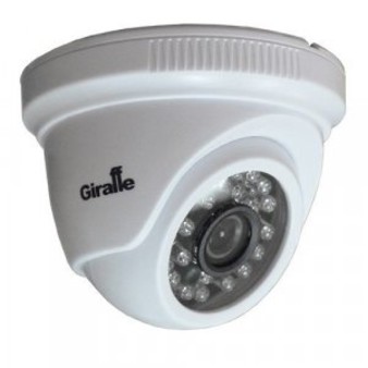 GF-DIR4323AXM2.0 (2.8) Giraffe Внутренняя пластиковая купольная мультиформатная MHD (AHD/ TVI/ CVI/ CVBS) видеокамера, объектив 2.8мм, 2Мп, Ик