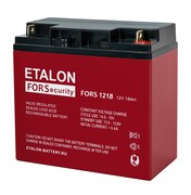 FORS 1218 ETALON Аккумулятор 12В, 18 А/ч, 182х76х167мм, 5.6кг