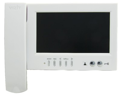 VIZIT-M468MW VIZIT Видеодомофон цветного изображения 7", встроенная память на 250 кадров ч/б