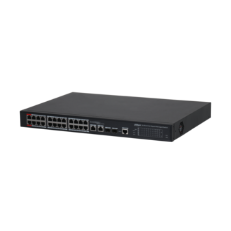 DH-PFS4226-24GT2GF-240 DAHUA 24-портовый гигабитный управляемый коммутатор с PoE, уровень L2