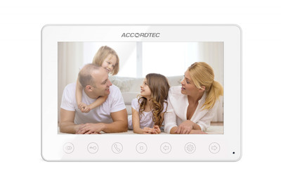 AT-VD 751C/M K EXEL WH AccordTec Видеодомофон цветной 7"