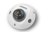 DS-I259M(C) (2.8 mm) HiWatch Купольная внутренняя IP-камера, объектив 2.8мм, Ик, Poe, 2Мп, встроенный микрофон, слот microSD