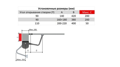 FA70230CB CAME Привод рычажный для распашных ворот