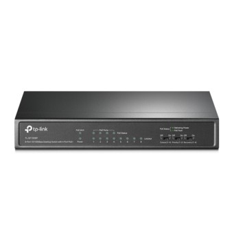 TL-SF1008P Настольный коммутатор с 8 портами 10/100 Мбит/с (4 порта PoE+)
