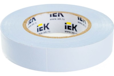 Изолента ПВХ 19мм белая 20м IEK ИЭК UIZ-20-10-K01 9820854