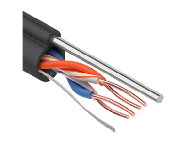 UTP 5e outdoor 2x2x0,51 Premium Cu steel rope кабель витая пара SkyNet
