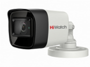 DS-T800(B) (2.8 mm) HiWatch Уличная цилиндрическая мультиформатная MHD (AHD/ TVI/ CVI/ CVBS) видеокамера, объектив 2.8мм, 8Мп, Ик