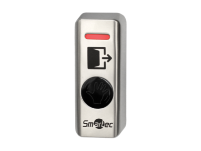 ST-EX341LW SmarTec кнопка ИК-бесконтактная металлическая, накладная, 2-х цветный СИД индикатор, НЗ/НР контакты