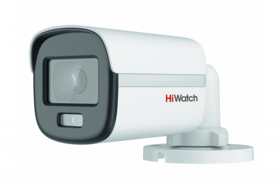 DS-T200L(B)(2.8mm) HiWatch Уличная цилиндрическая мультиформатная MHD (AHD/ TVI/ CVI/ CVBS) видеокамера, объектив 2.8мм, 2Мп, Ик, встроенный микрофо