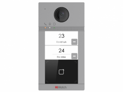 VDP-D4212W(B)/Flush HiWatch Вызывная Wi-Fi панель IP-видеодомофона, на 2 абонента