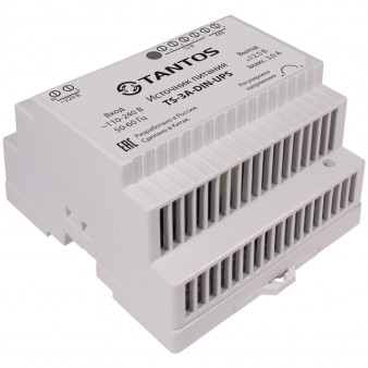 TS-3A-DIN-UPS Tantos Источник стабилизированного питания 12В, 3А на DIN-рейку