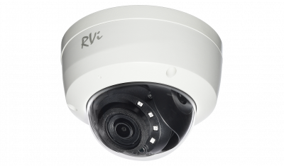 RVi-1NCD2024 (4) white Уличная купольная IP видеокамера, объектив 4мм, 2Мп, Ик, POE, встроенный микрофон, MicroSD
