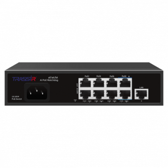 TR-NS1109-120-8PoE TRASSIR коммутатор 8 канальный