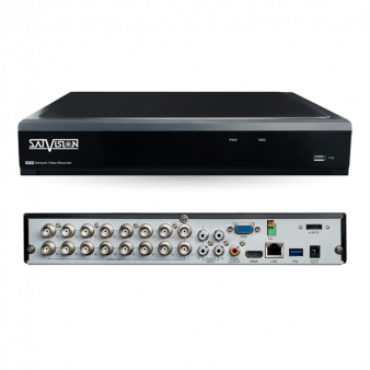 SVR-6115P v.3.0 видеорегистратор гибридный на 16 каналов