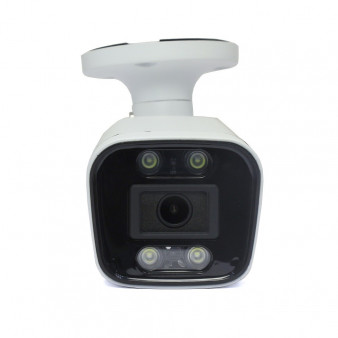 AC-HS502AX (2,8) с микрофоном (AoC) Amatek Уличная цилиндрическая мультиформатная MHD (AHD/ TVI/ CVI/ CVBS) видеокамера, объектив 2.8мм, 2Мп, Ик