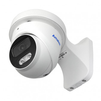 AC-IDV403A (2.8) Amatek Купольная антивандальная IP видеокамера, объектив 2.8мм, 4Мп, Ик, POE, microSD