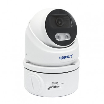 AC-IDV403A (2.8) Amatek Купольная антивандальная IP видеокамера, объектив 2.8мм, 4Мп, Ик, POE, microSD