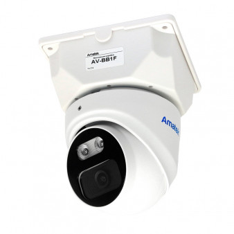 AC-IDV402A (Full Color) Amatek Купольная антивандальная IP видеокамера, объектив 2.8мм, 4Мп, Ик, POE, встроенный микрофон, microSD