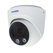 AC-IDV403ZA (2.7-13.5) с микрофоном Amatek Купольная антивандальная IP видеокамера, объектив 2.7-13.5мм, 4Мп, Ик, POE, аудиовход, выход для питания микрофона