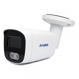 AC-IS402A (2.8) Amatek Уличная IP видеокамера, объектив 2.8мм, 4Мп, Ик, POE, microSD