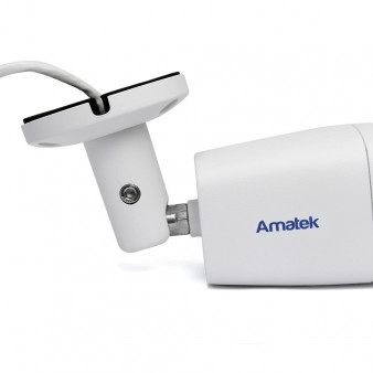 AC-IS402A (2.8) Amatek Уличная IP видеокамера, объектив 2.8мм, 4Мп, Ик, POE, microSD