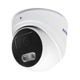 AC-IDV512MS (2.8) Amatek Купольная антивандальная IP видеокамера, объектив 2.8мм, 5Мп, Ик, POE, microSD, встроенный микрофон