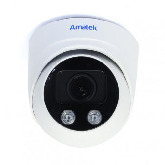 AC-IDV803ZM (мото; 2.7-13.5) с микрофоном Amatek Купольная антивандальная IP видеокамера, объектив 2.7-13.5мм, 4Мп, Ик, POE, аудиовход, выход для питания микрофона