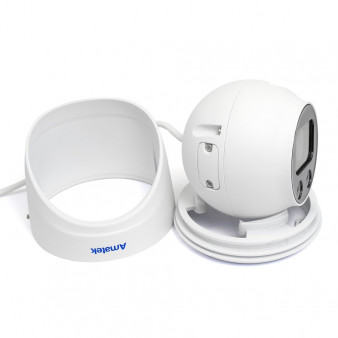AC-IDV803ZM (мото; 2.7-13.5) с микрофоном Amatek Купольная антивандальная IP видеокамера, объектив 2.7-13.5мм, 4Мп, Ик, POE, аудиовход, выход для питания микрофона