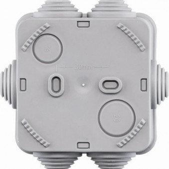 Коробка распаячная 70х70, гл.40, 6 вх., IP55, Schneider Electric